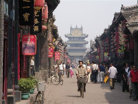 Wutai Qiao / Pingyao city walls at night